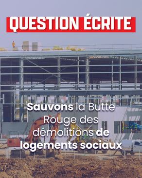 Sauvons la Butte Rouge : non aux démolitions de logements sociaux !
