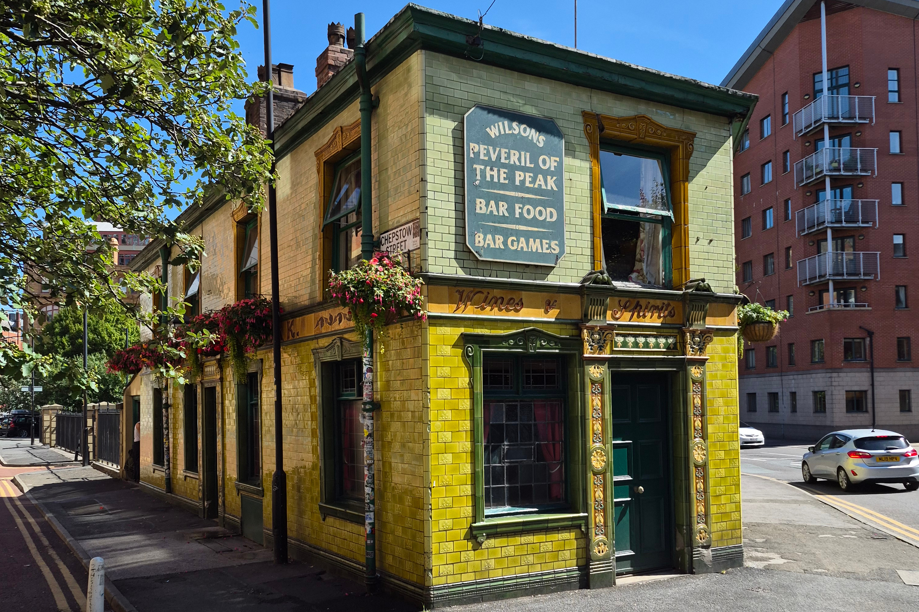 Peveril of the peak frontage and main door