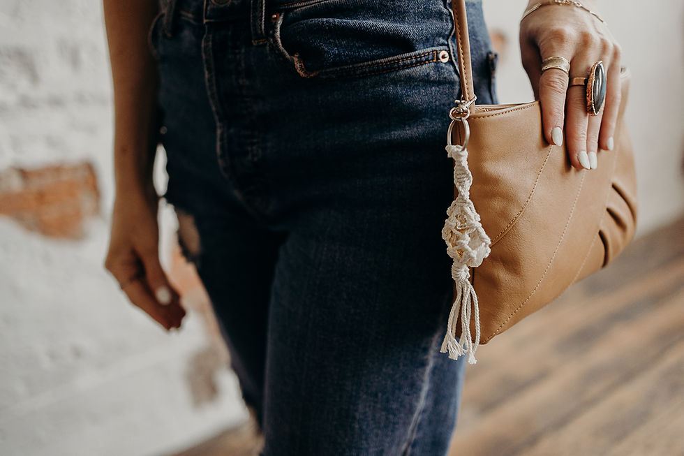 Thumbnail: Macrame Crystal Keychain