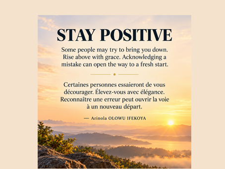 STAY POSITIVE