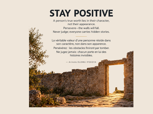 STAY POSITIVE