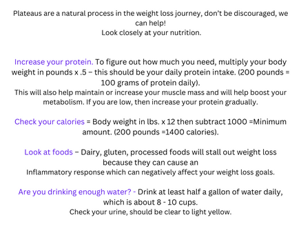 Help!  I've Hit a Plateau!!!