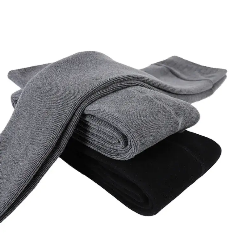 Close-up of 350g velvet lining inside cashmere winter tights