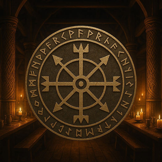 Viking Wheel of the Year Scandinavian Longhall