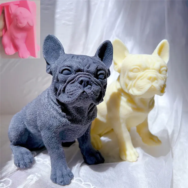 Thumbnail: Cute animal candle mold for dog lover home decor