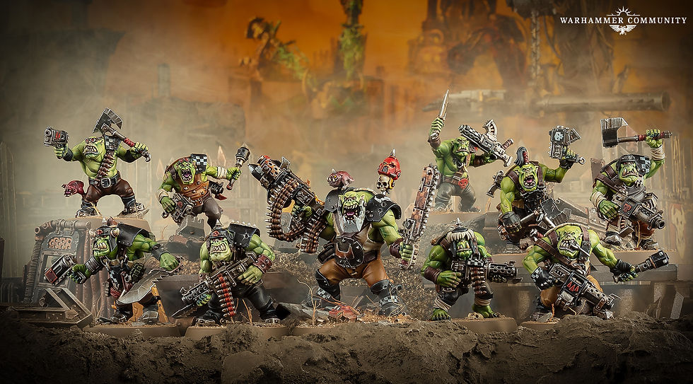 Boyz o "Chicoz" de la nueva caja de Armageddon lanzada para la 11va edición de Warhammer 40k