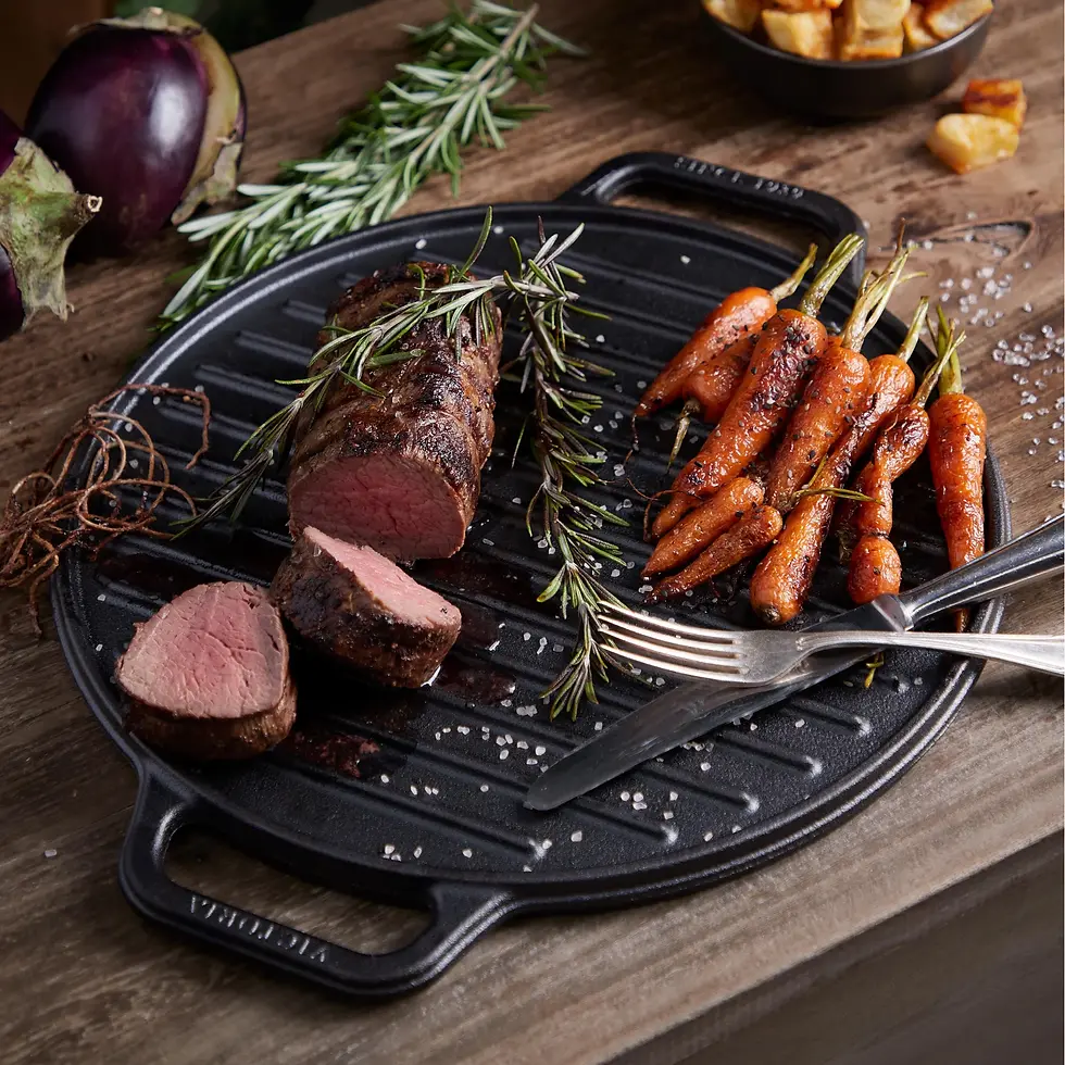 Miniatura: PLANCHA PARA ASAR REDONDA REVERSIBLE 32CM VICTORIA