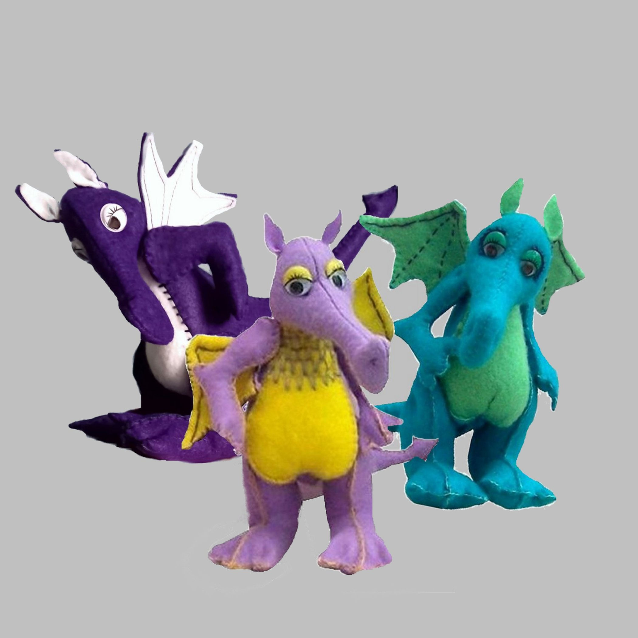 gustav felt dragon sewing pattern
