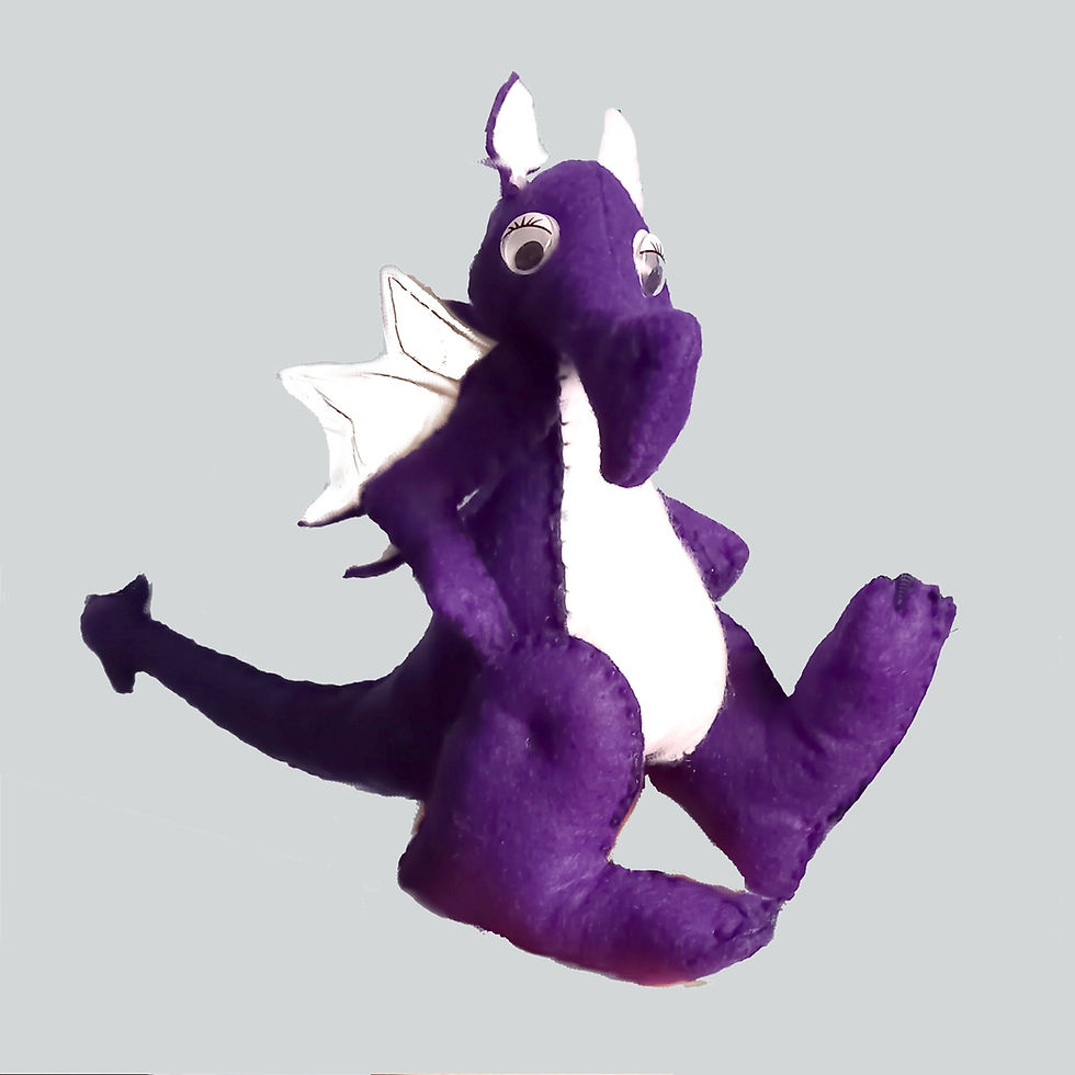 Thumbnail: Felt dragon sewing kit by pcbangles