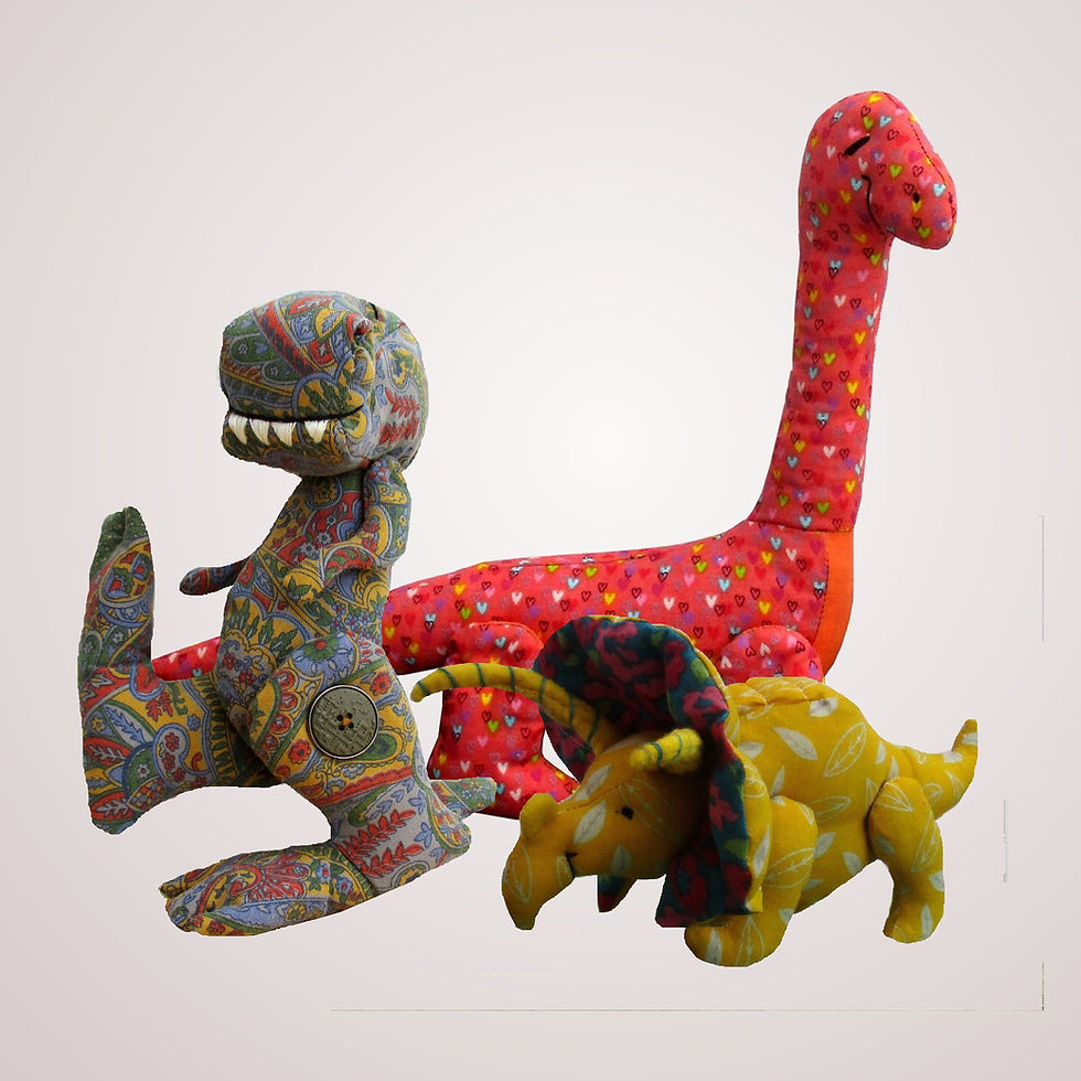dinosaur sewing pattern pack