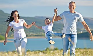 Happy Family in Nature