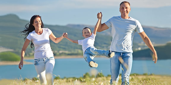 Happy Family in Nature