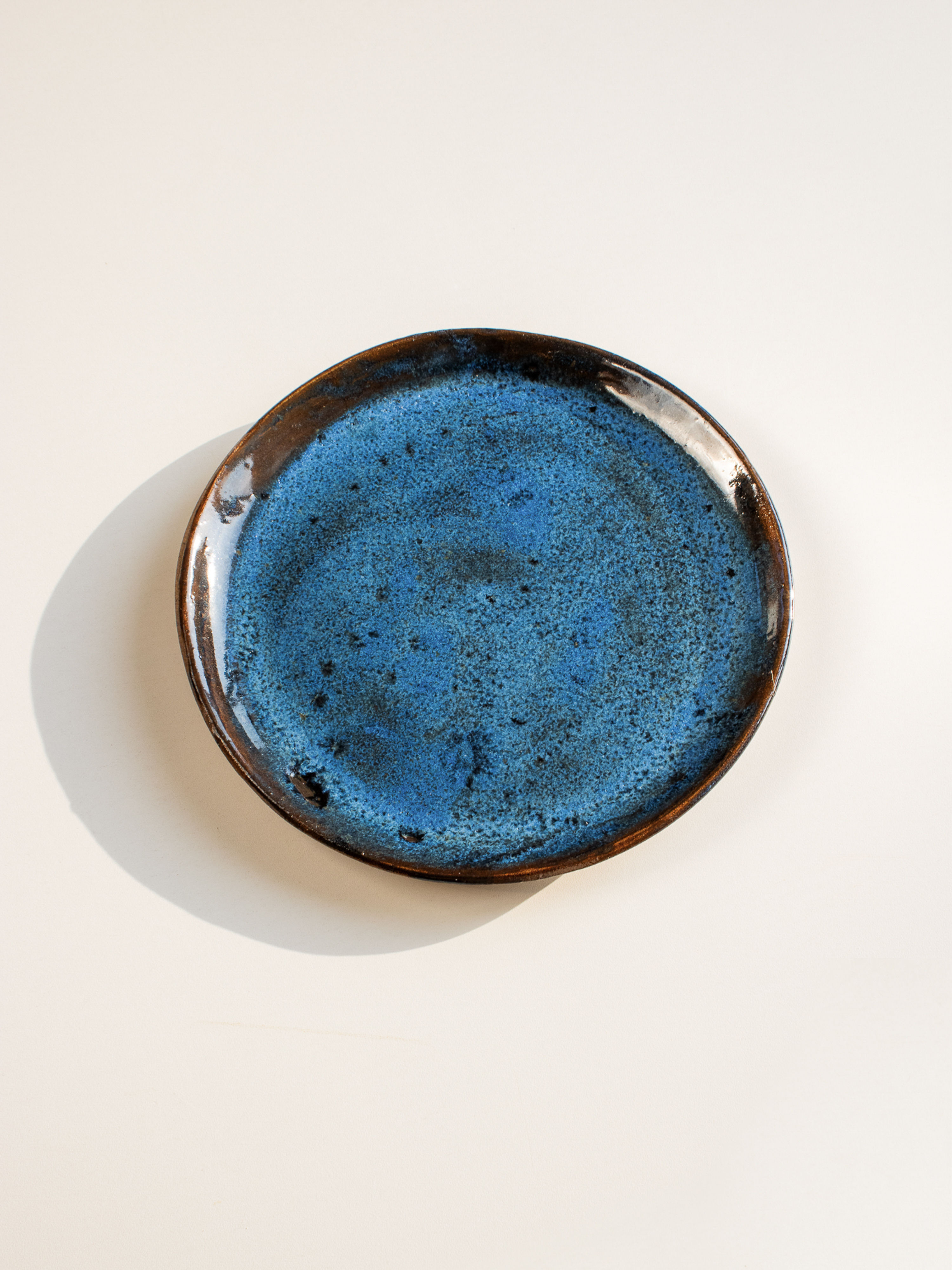 Prato sobremesa Azul Topázio