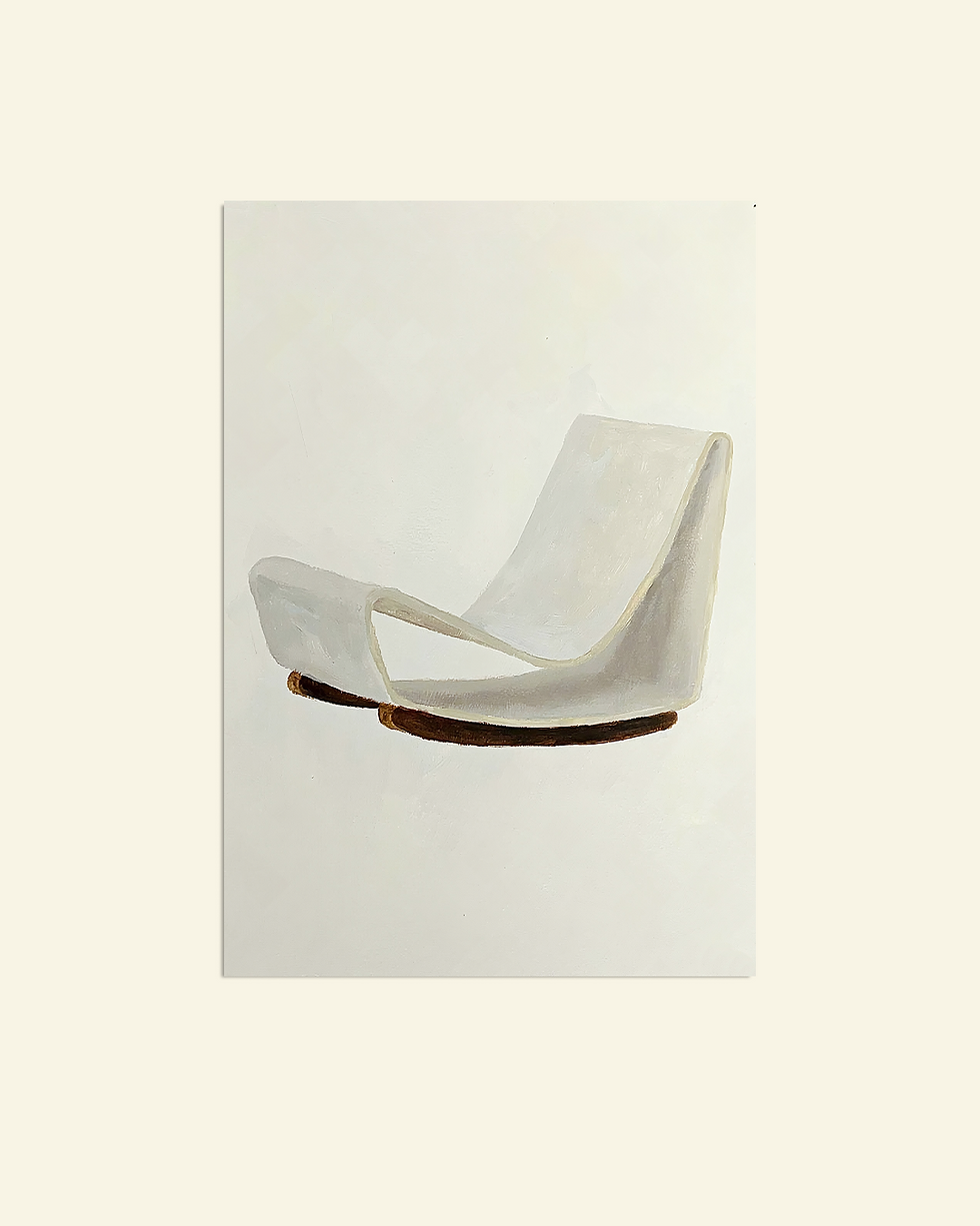 Miniatura: pintura Willy Guhl - Loop 2 •guilherme milward • 42cm x 29,5cm