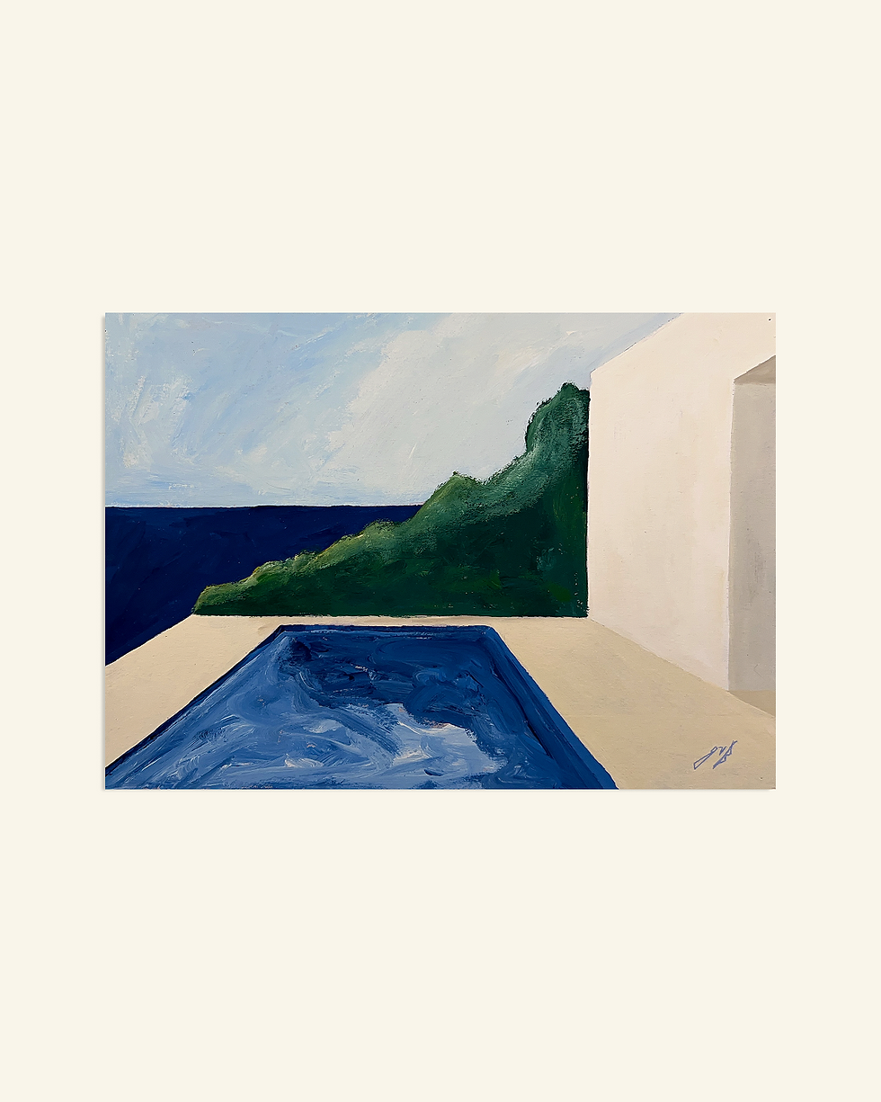 Miniatura: pintura veraneio 37 • guilherme milward • 42cm x 29,5c
