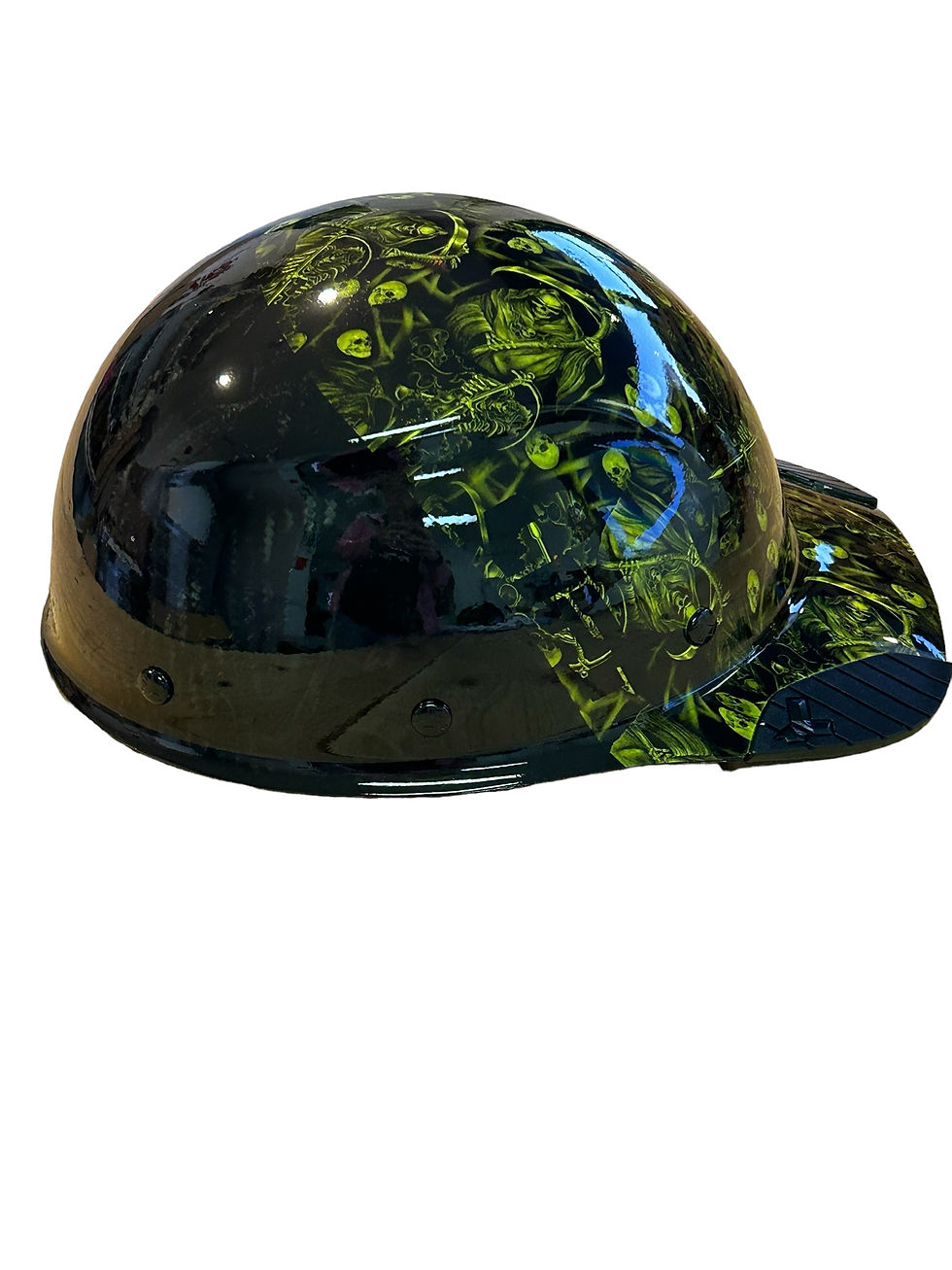 Thumbnail: Black and Hivis Green reaper Lift DAX Fifty 50 Cap Style HDC50C-19OC