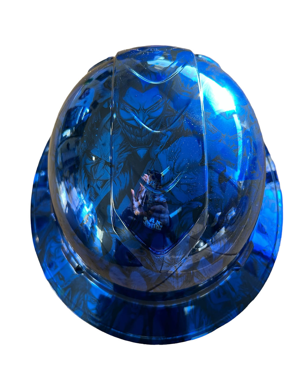 Thumbnail: Custom  Ridgeline Full Brim Hard Hat Chrome Kandy BlueNaughty  Boy Vented