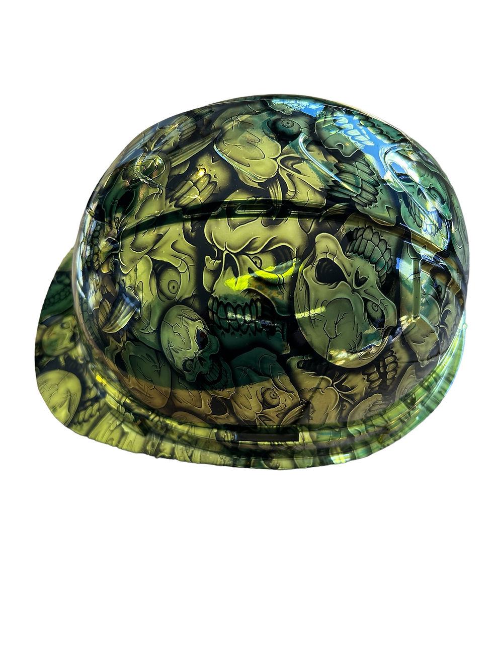 Thumbnail: Hard Hat Ridgeline Cap Style Custom ChromeGold Insanity Skulls