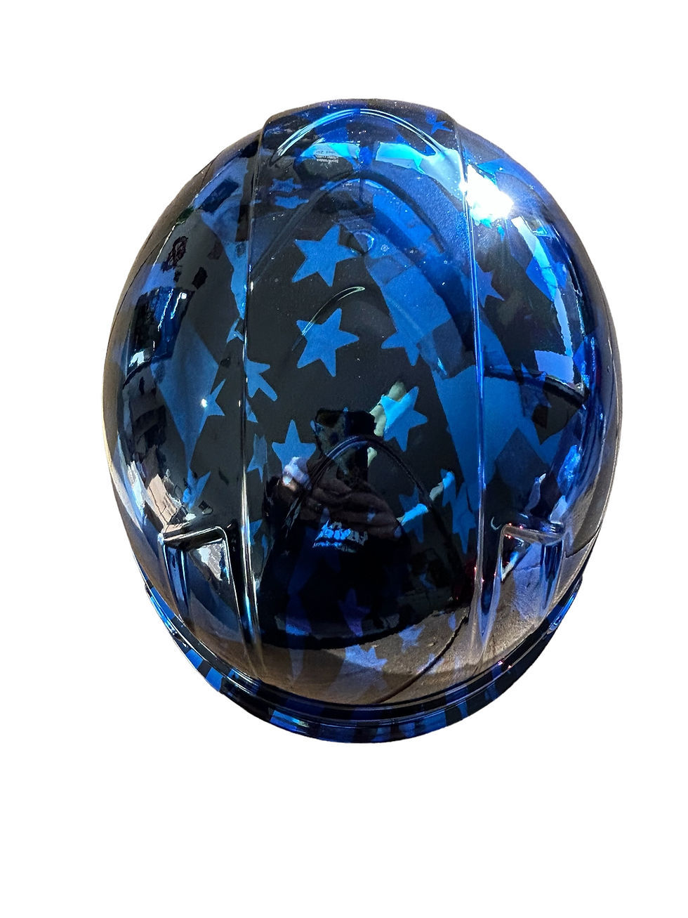 Thumbnail: Hard Hat Ridgeline Cap Style Custom Chrome Kandy BlueMidnight Flags Vented