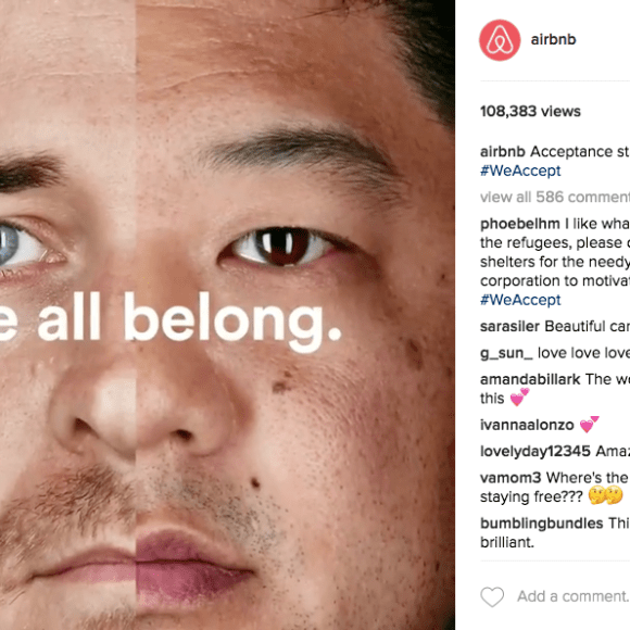 hashtag campaign by airbnb