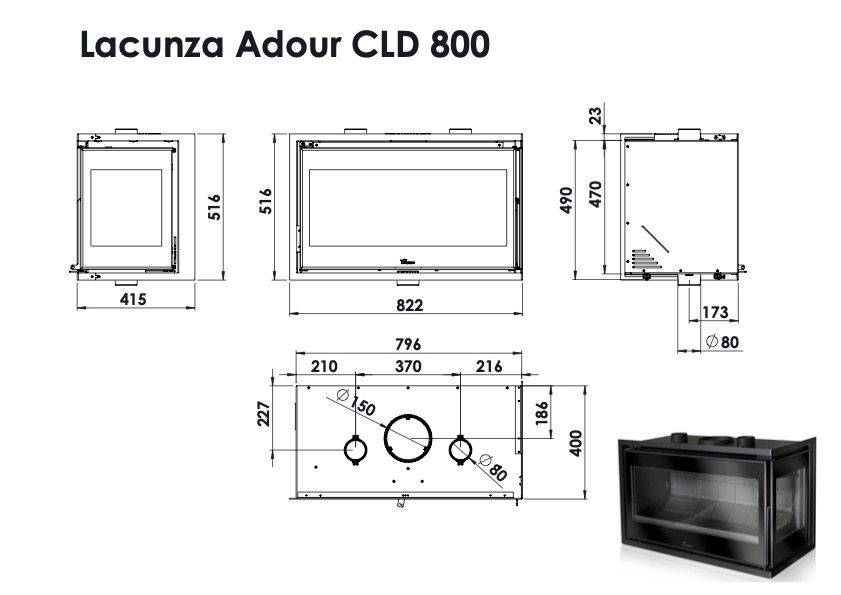 Thumbnail: LACUNZA - ADOUR 800 CLI INS - FRONT & LEFT