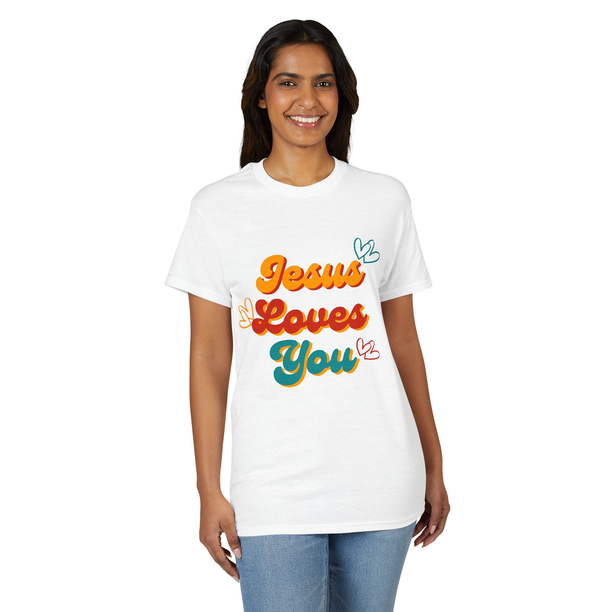 "Jesus Loves You" Unisex DryBlend T-Shirt