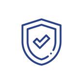 Secure logistics solutions icon - Trusted and safe freight handling.
