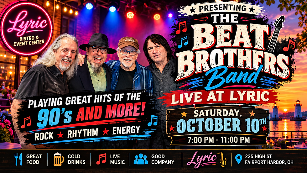 🎸 THE BEAT BROTHERS BAND — LIVE AT LYRIC! 🎸