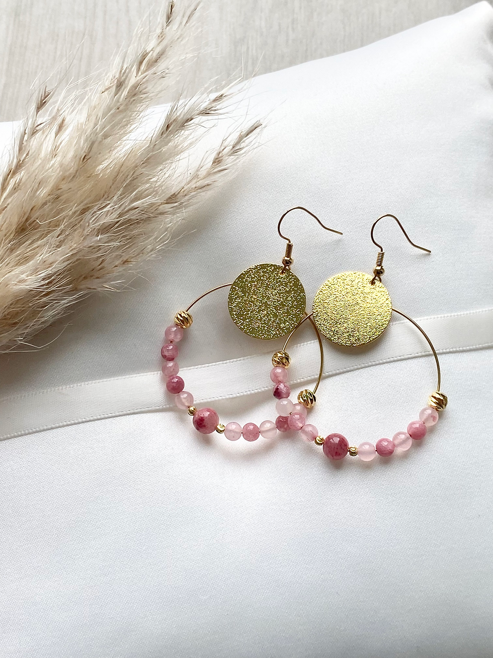 Miniature : Boucles d’oreilles ISHA ⬖ Tourmaline melon d'eau