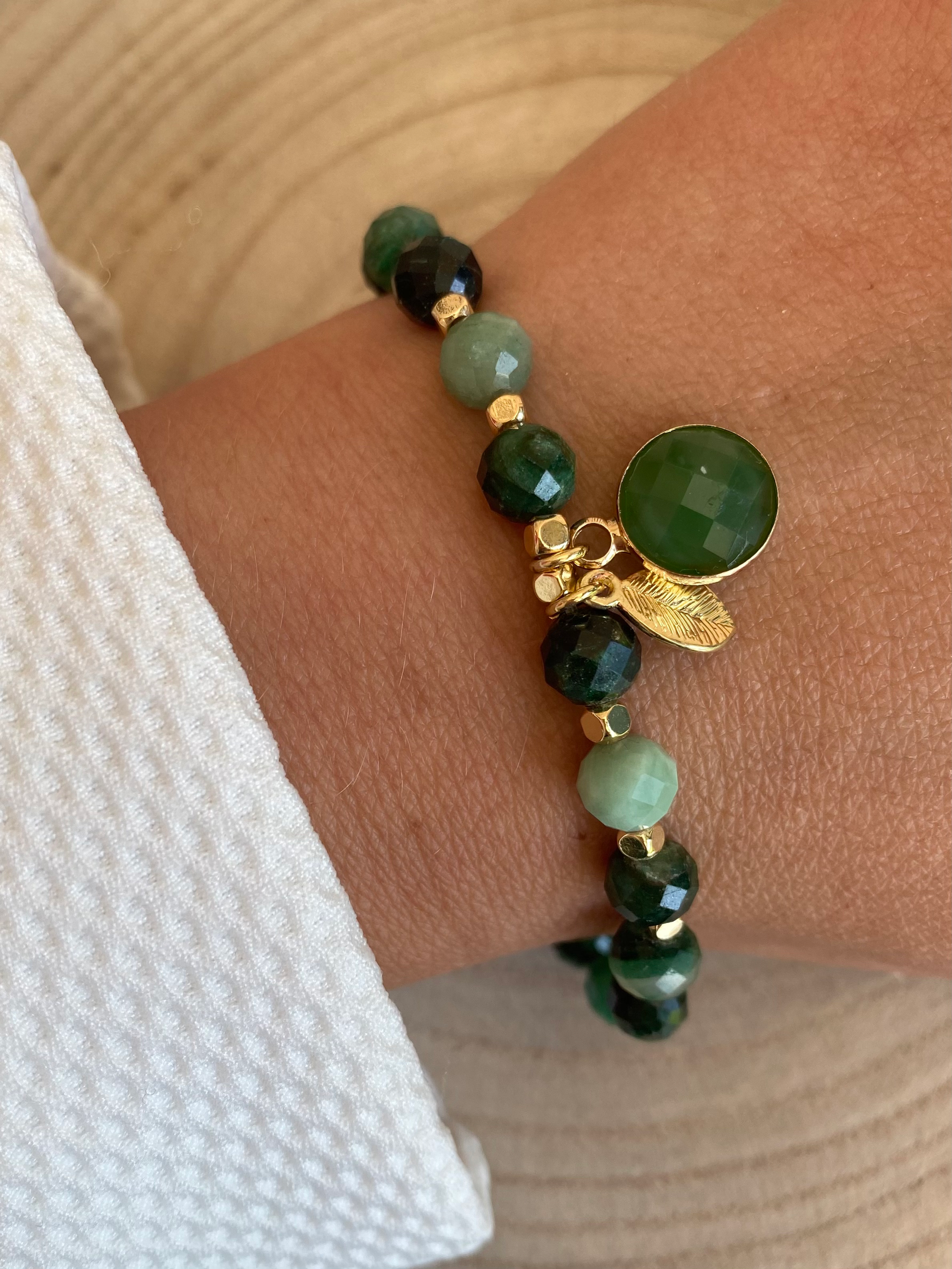 Bracelet ELIANNA ⬖ Mica vert