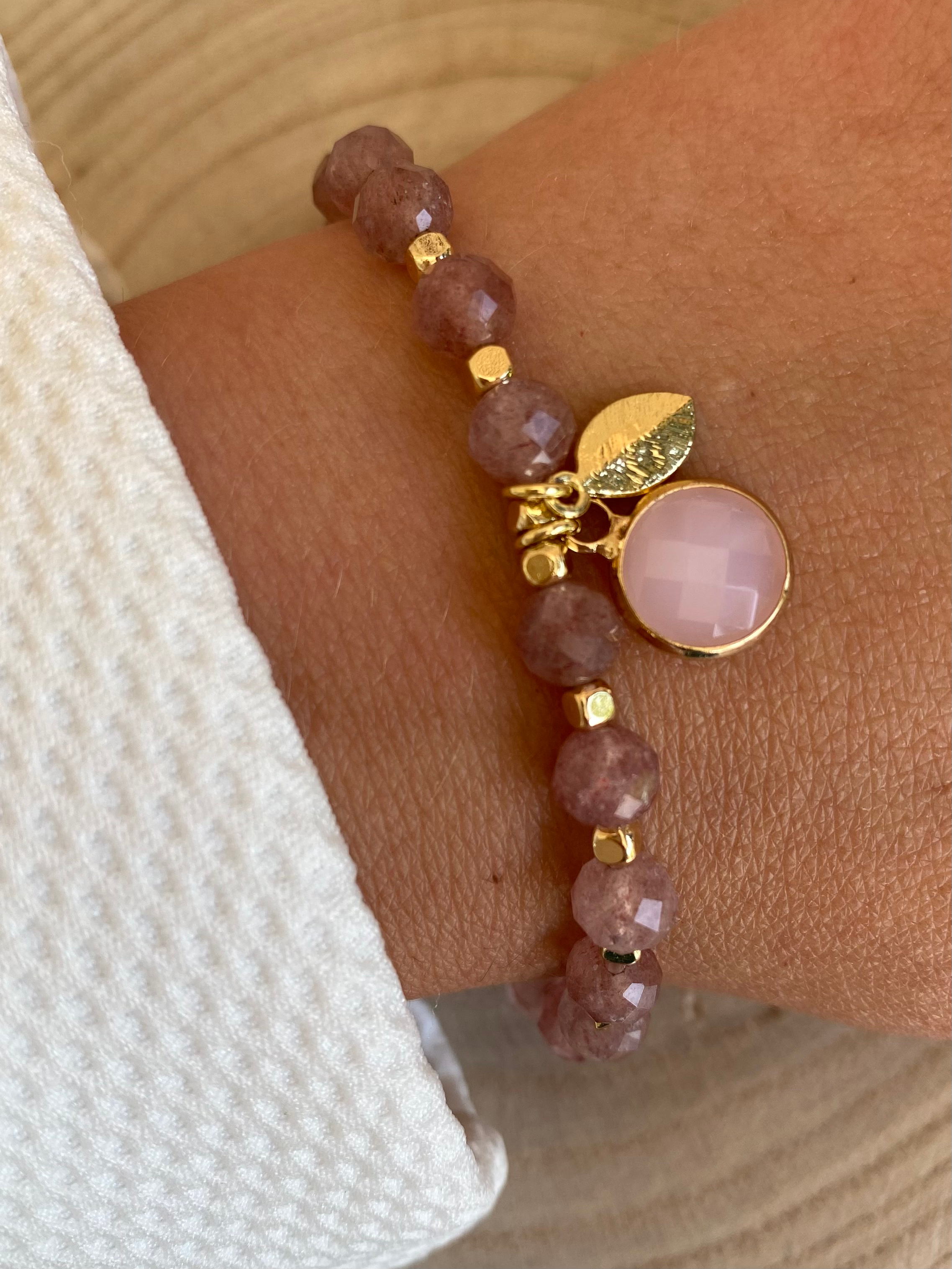 Bracelet ELIANNA ⬖ Quartz fraise