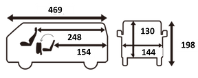 ハイエースバン図