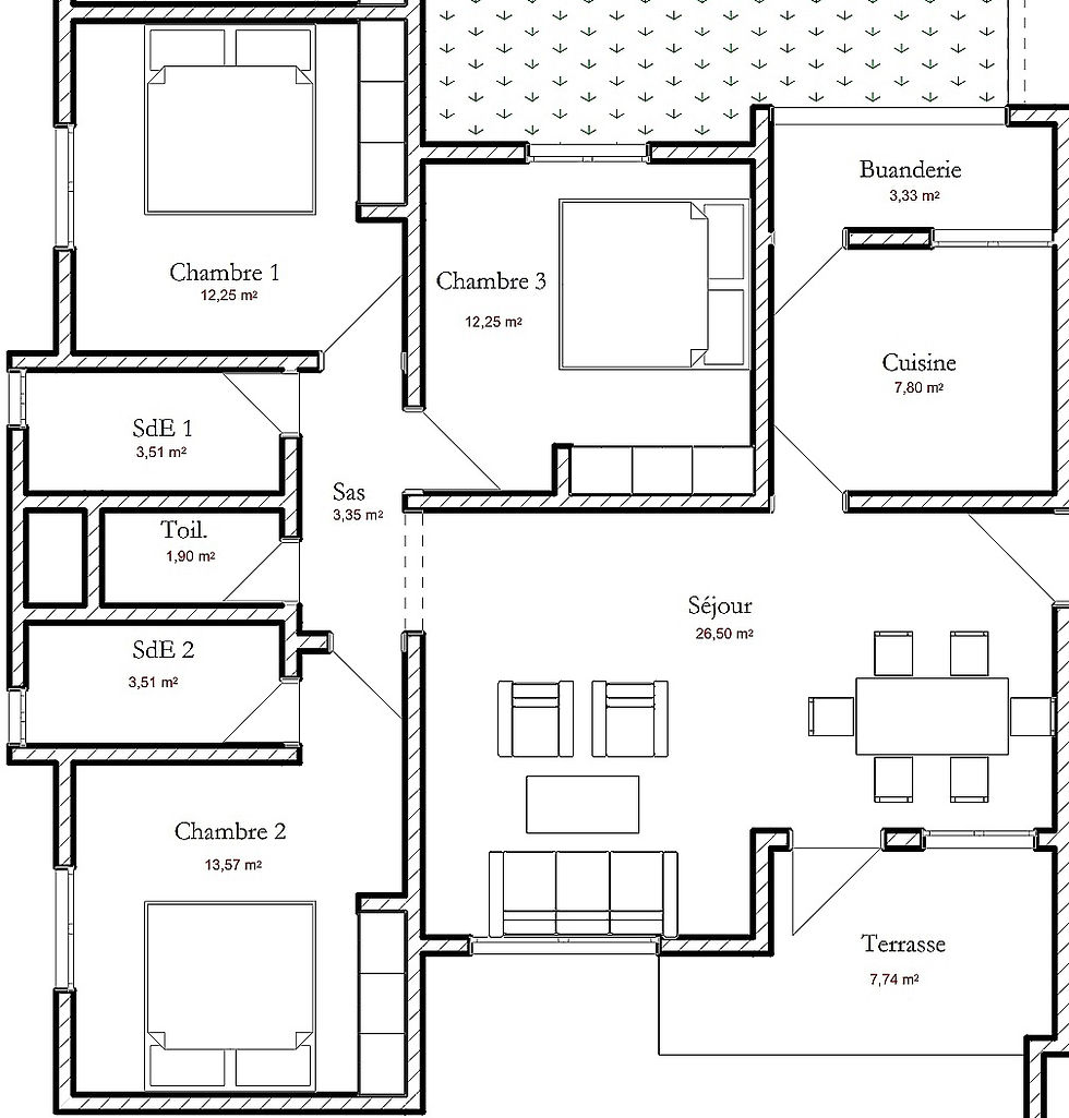 Miniature : Bingerville | Appart F4 économique 4pièces (MASSENY) | En Loca-vente sur 15 ans