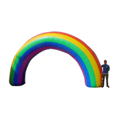 Custom inflatable rainbow arch