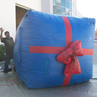 Dark Blue Custom Inflatable Gift Box