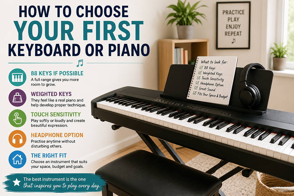 How to Choose Your First Keyboard or Piano