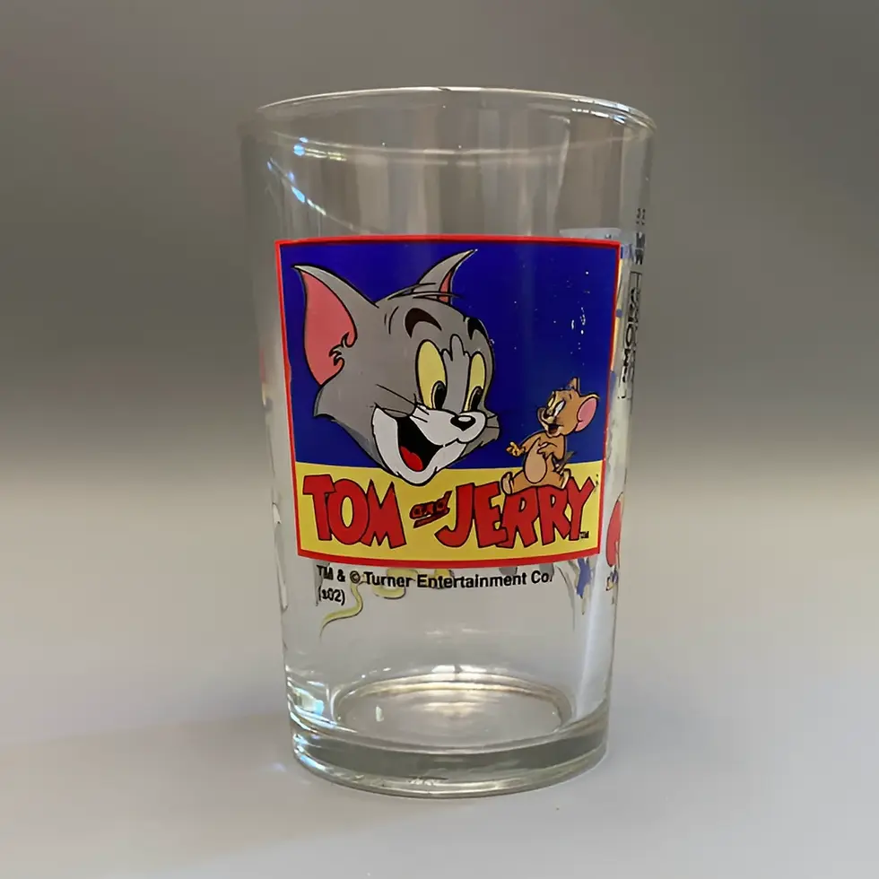 Verre à moutarde Tom et Jerry aspirateur Amora 2002 collection de face