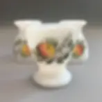 Zoom 1 coquetier Arcopal années 60 motif Pommes Fruits de France