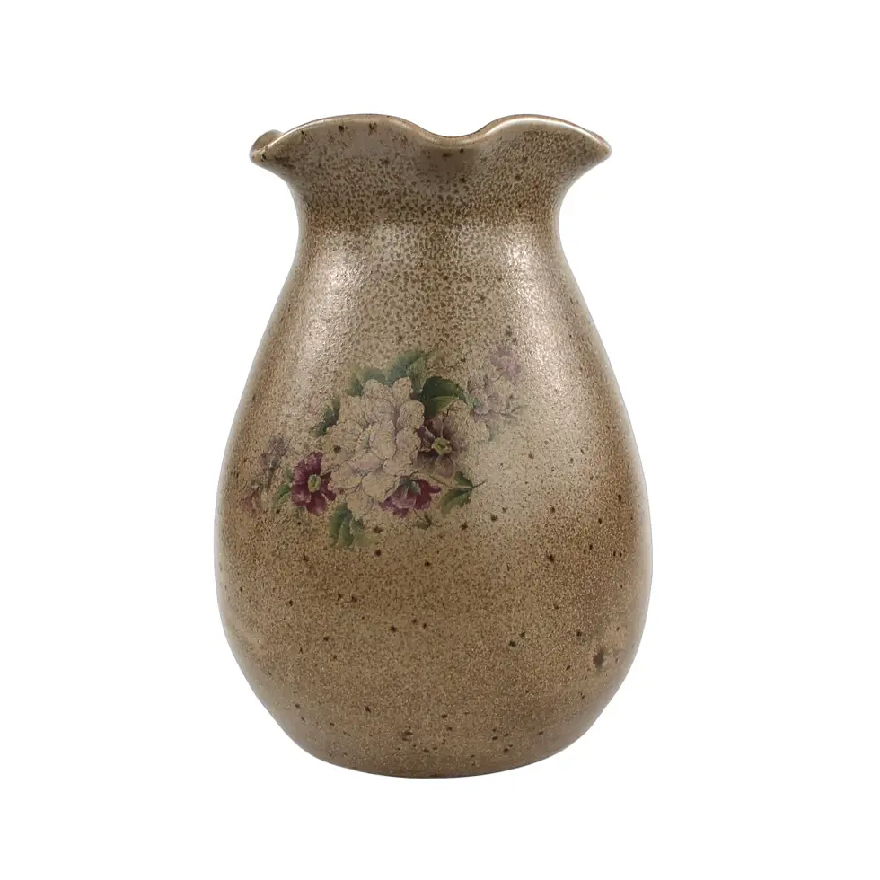 Vase en grès estampillé Vallauris, vue de l'autre face