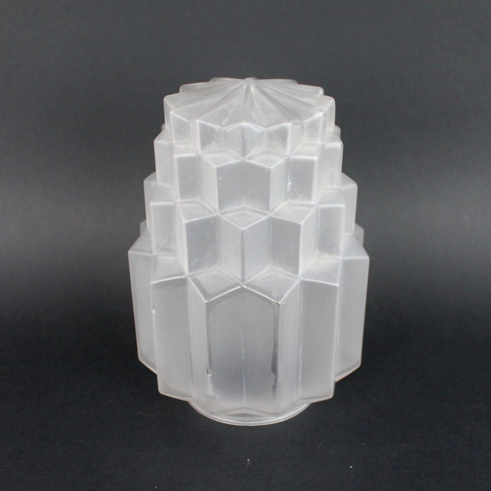 Globe de remplacement Art Déco style Skyscraper building vue de face