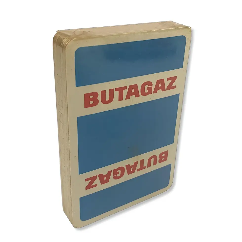 Face du Jeu de cartes publicitaire Butagaz vintage années 60