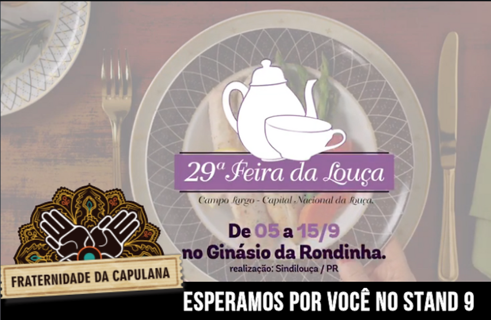 Fraternidade da Capulana terá stand na Feira da Louça 