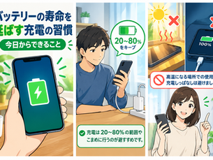バッテリーの寿命を延ばす充電の習慣|今日からできること
