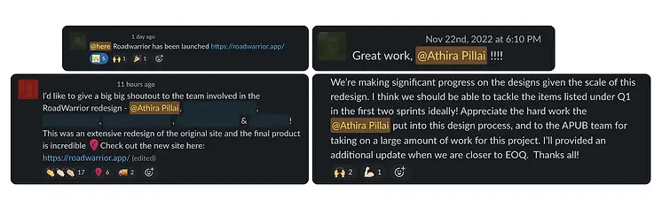 some quotes from team members on launch of new site