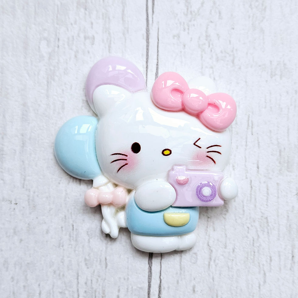 Thumbnail: Hello Kitty Characters Summer Fun Large Resin Flatback Charms