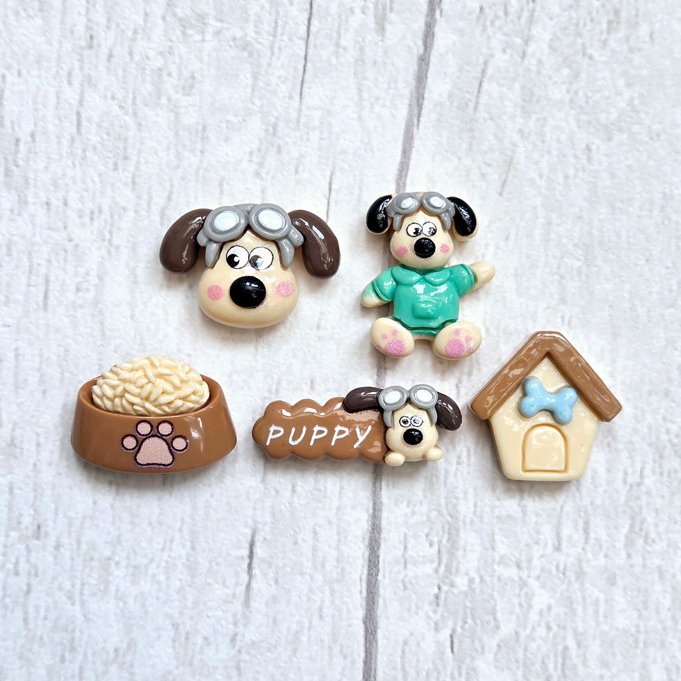 Gromit Dog Resin Flatback Cabochon Charms