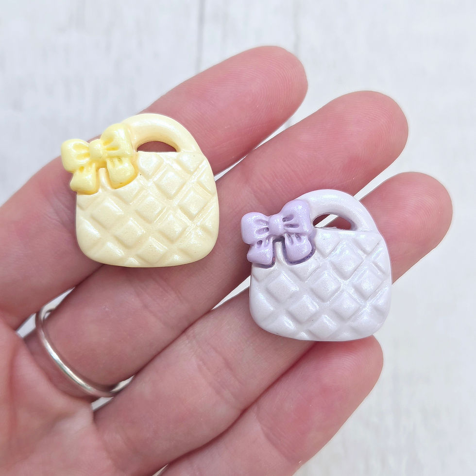 Thumbnail: Glitter Handbag Resin Flatback Cabochon Charms
