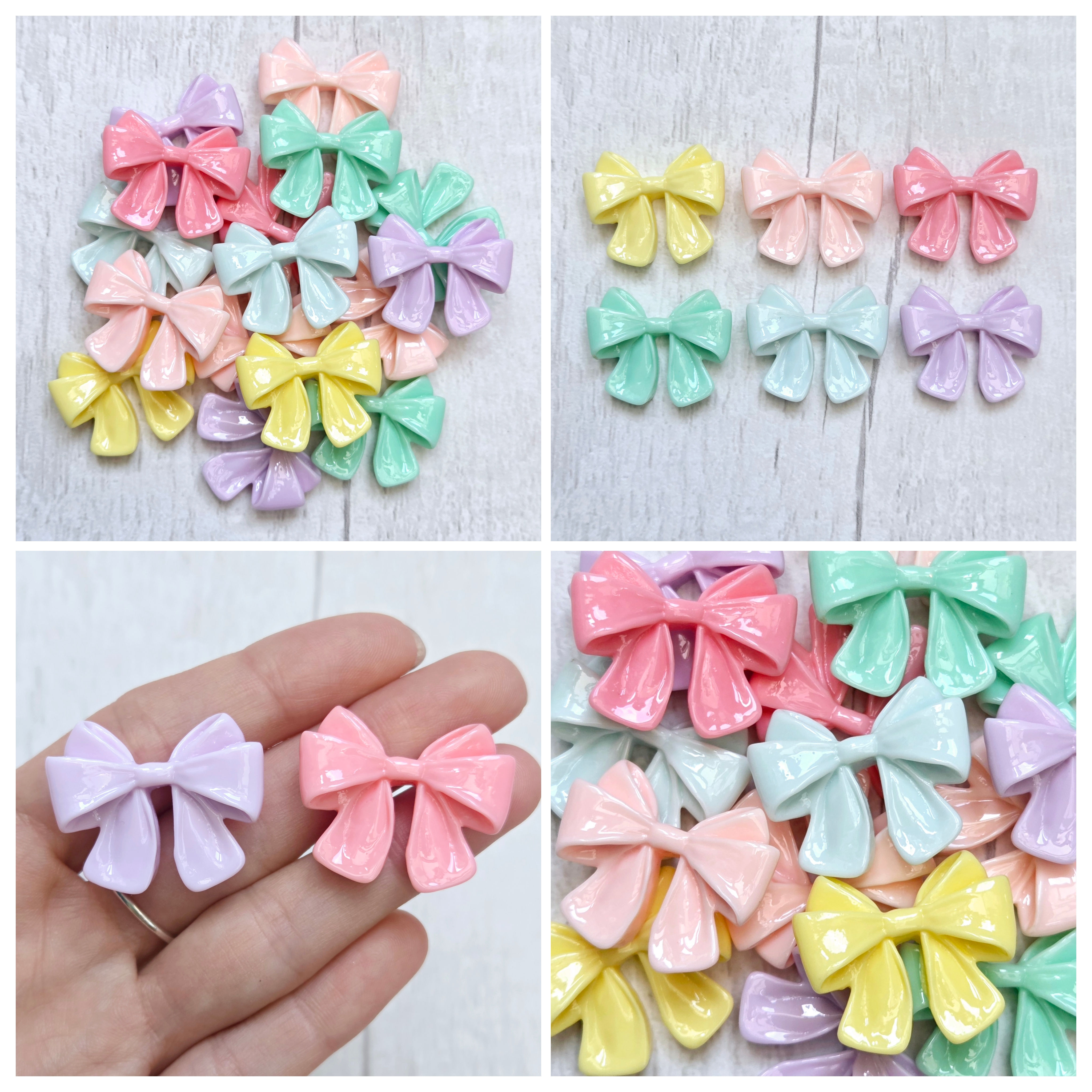 Pastel Resin Flatback Cabochon Charms