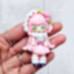 Thumbnail: 8 different manga kawaii anime resin flatback cabochon charms
