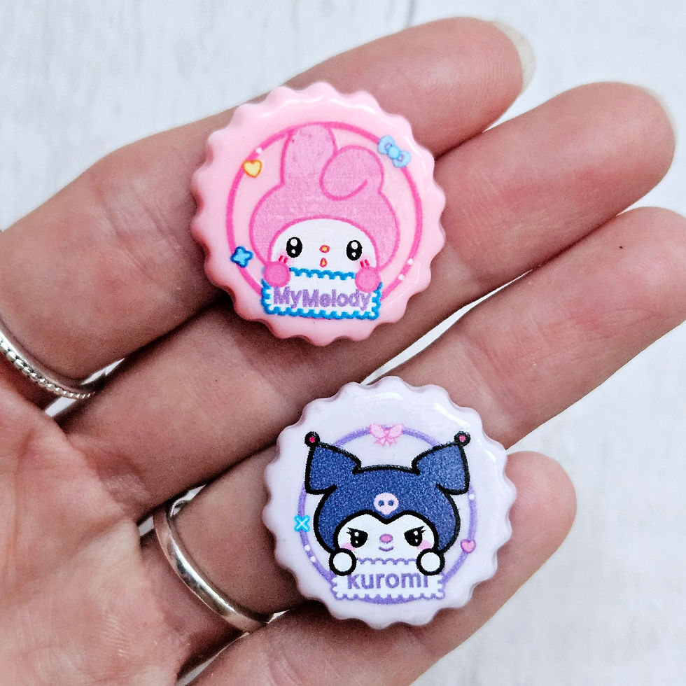 Thumbnail: Cute Sanrio Bottle Caps Resin Flatback Charms